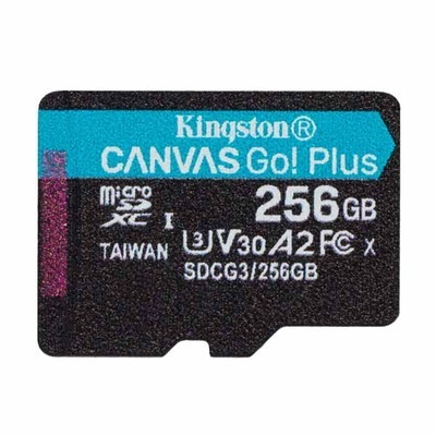 Kingston 256GB Canvas Go Plus microSDXCメモリーカード 170R A2 U3 V30 SDアダプター無し｜SDCG3/256GBSP|SDカード | microS