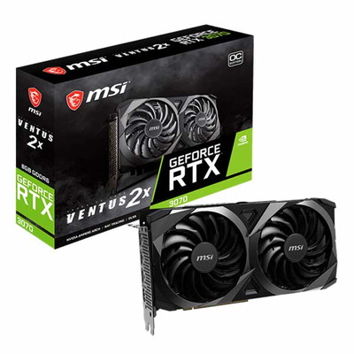 MSI GeForce RTX 3070 VENTUS 2X 8G OC LHR オーバークロック仕様 LHR対応のグラフィックスカード|NVIDIA|ビデオカード