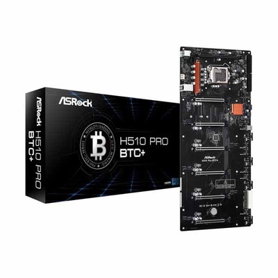ASRock H510 PRO BTC+ デジタル仮想通貨の採掘向けに特別に設計 マイニング向けマザーボード｜H510 PRO BTC+|LGA1200(Intel)|マザーボード