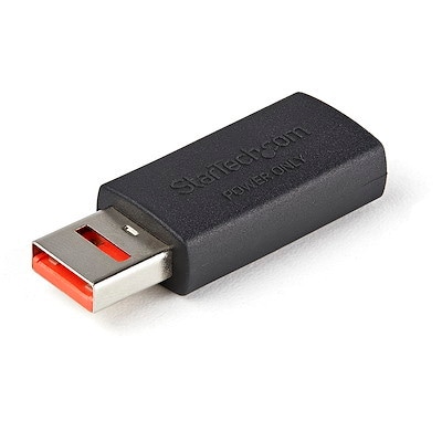 StarTech USB充電特化アダプタ/USB-A[メス]-USB-A[オス]/充電のみ対応/USBデータ通信機能カット対応データブロッカーアダプタ｜USBSCHAAMF|USBケーブル|ケーブル/