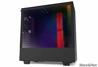 NZXT H510i ミドルタワー RGB LED発光&ファン制御機能搭載 ブラック＆レッド｜CA-H510I-BR|ATX|PCケース
