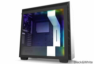 NZXT H710i Extended ATX対応ミドルケース RGB LED発光&ファン制御機能搭載 ホワイト＆ブラック｜CA-H710I-W1|Extended ATX|PCケース