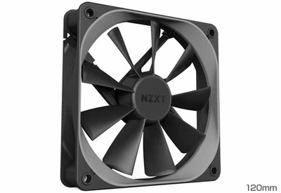 NZXT AER Fシリーズ 着せ替え対応 120mm角ファン｜RF-AF120-B1|ケースファン|クーラー/ヒートシンク/冷却/ファン/水冷