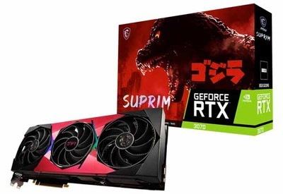 MSI GeForce RTX 3070 SUPRIM SE 8G LHR x GODZILLA 数量限定ゴジラモデルのグラフィックボード｜RTX 3070 SUPRIM SE GODZILLA|NV
