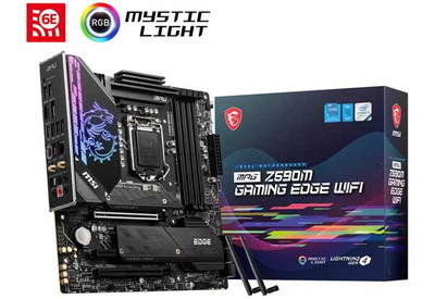 MSI MPG Z590M GAMING EDGE WIFI microATXマザーボード|LGA1200(Intel)|マザーボード