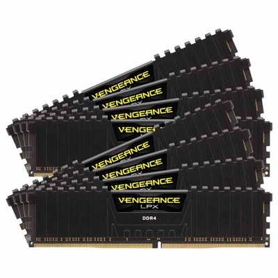 Corsair 128GB(16GBx8) DDR4 3200MHz (PC4-25600) 16-20-20-38 DIMM Unbuffered ブラック PCB Vengeance LPX bl