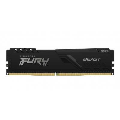 Kingston 8GB(8GBx1) DDR4 2666MHz (PC4-21300) CL16 DIMM FURY Beast ブラック｜KF426C16BB/8|デスクトップ用メモリ(DIMM)