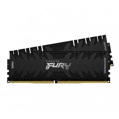 Kingston 32GB(16GBx2) DDR4 2666MHz (PC4-21300) CL13 DIMM 1Gx8 FURY Renegade ブラック｜KF426C13RB1K2/32|デス