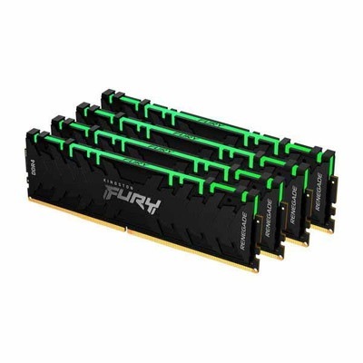 Kingston 64GB(16GBx4) DDR4 3200MHz (PC4-25600) CL16 DIMM Gx8 FURY Renegade RGB｜KF432C16RB1AK4/64|デスク