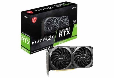 MSI GeForce RTX 3060 Ti VENTUS 2X 8G OCV1 LHR オーバークロック仕様グラフィックボード|NVIDIA|ビデオカード