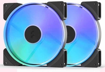 Fractal Design Prisma AL-18 ARGB PWM 2-Pack 静音LEDケースファン 180mm 2個パック ｜FD-FAN-PRI-AL18-PWM-2P|ケースファン|ク