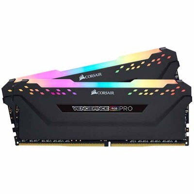 Corsair 16GB(8GBx2) DDR4 3600MHz (PC4-28800) 14-16-16-36 DIMM Unbuffered VENGEANCE RGB PRO ブラック 1.45