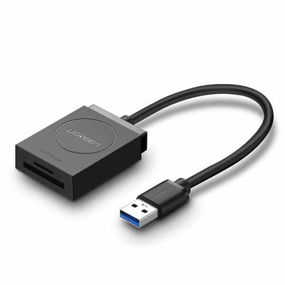UGREEN USB3.0 to TF+SD 対応カードリーダー ブラック｜20250|カードリーダー|フラッシュメモリ