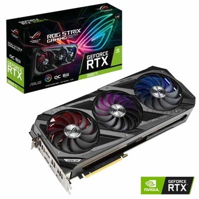ASUS GeForce RTX 3060 Ti V2 OC Edition 8GB GDDR6 搭載オーバークロックモデル（LHR版） グラフィックスボード｜ROG-STRIX-RTX3060TI-