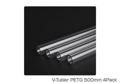 【アウトレット特価・新品】Thermaltake V-Tubler PETG Tube 16mm OD 500mm 4Pack Pacificシリーズ用チューブ (CL-W065-PL16TR-A)|