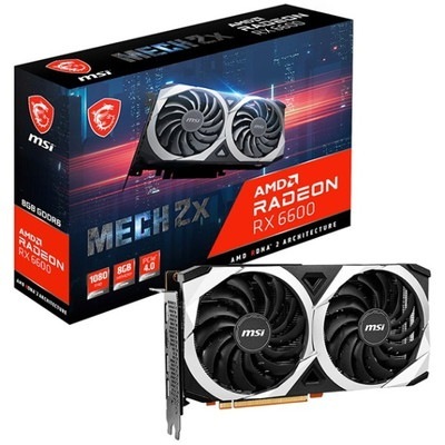 MSI Radeon RX 6600 MECH 2X 8G 冷却効率を高める「トルクスファン 3.0」を採用するグラフィックボード|AMD|ビデオカード
