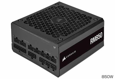 Corsair RM850 2021 フルモジュラータイプの電源ユニット 850W ブラック｜CP-9020235-JP|800Wクラス|電源ユニット