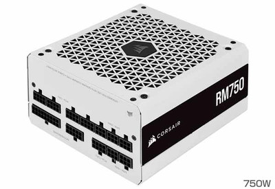 Corsair RM750 White 2021 フルモジュラータイプの電源ユニット 750W ホワイト｜CP-9020231-JP|700Wクラス|電源ユニット