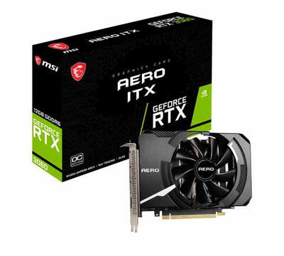 MSI GeForce RTX 3060 AERO ITX 12G OC｜GeForce RTX 3060 AERO ITX 12G OC|NVIDIA|ビデオカード