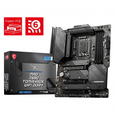 MSI MAG Z690 TOMAHAWK WIFI DDR4 第12世代intel CPU対応 intel Z690チップセット搭載マザーボード|LGA1700(Intel)|マザーボード