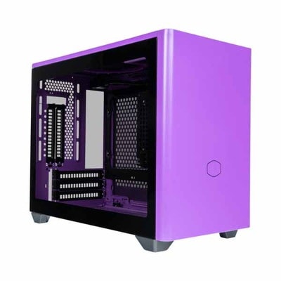 Cooler Master MasterBox NR200P Purple 3スロット幅のグラフィックボードに対応 ミニPCケース パープル｜MCB-NR200P-PCNN-S00|Mini-ITX|