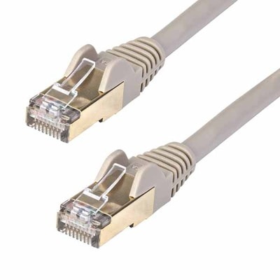 StarTech カテゴリー6A LANケーブル/1m/グレー/Cat6a STPケーブル/ツメ折れ防止RJ45コネクタ｜6ASPAT1MGR|ネットワーク系|ケーブル/コネクタ/変換・延長アダプタ