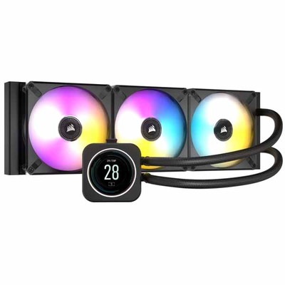 Corsair iCUE H150i ELITE LCD 2.1インチのLCDディスプレイ搭載 水冷一体型CPUクーラー 360mm｜CW-9060062-WW|水冷パーツ|クーラー/ヒートシンク/冷