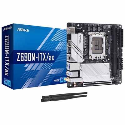 ASRock Z690M-ITX/ax Intel Z690チップセット搭載 コストパフォーマンスに優れたMini-ITXマザーボード|LGA1700(Intel)|マザーボード