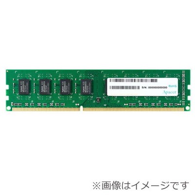 Apacer 4GB(4GBx1) DDR3 1333MHz(PC3-10600) UDIMM CL9 512x8 1.5V｜DL.04G2J.K9M|デスクトップ用メモリ(DIMM)|メモリー