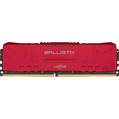 Crucial 8GB(8GBx1) DDR4 3200MT/s (PC4-25600) 16-18-18-36 Unbuffered DIMM 288pin レッド｜BL8G32C16U4R|デスク