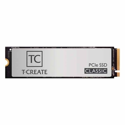 Team T-CREATE CLASSIC PCIe SSD 容量2TB M.2(2280) 3D TLC 3.7mm PCIe Gen3 x4 NVMe; 2,100 MB/s / 1,600MB/