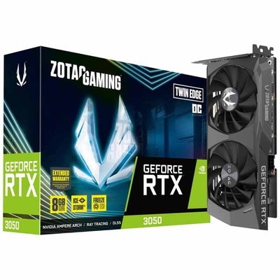 ZOTAC/PCP GAMING GeForce RTX 3050 Twin Edge OC 「IceStorm 2.0」装備のグラフィックボード｜ZTRTX3050TWINEDGEOC-8GB/ZT