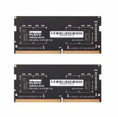 Essencore KLEVV 16GB(8GBx2) DDR4 2666MHz(PC4-21300) SO-DIMM 19-19-19-43 1.2V｜KD48GS880-26N190D|ノート用メ