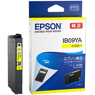EPSON インクカートリッジ イエロー 標準インク PX-M730F用｜IB09YA|サプライ/オプション品|プリンタ | スキャナ