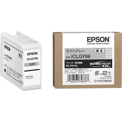 EPSON インクカートリッジ(ライトグレー)｜ICLGY96|サプライ/オプション品|プリンタ | スキャナ