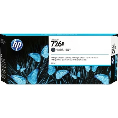 HP HP726B インクカートリッジ マットブラック 300ml｜3WX12A|サプライ/オプション品|プリンタ | スキャナ