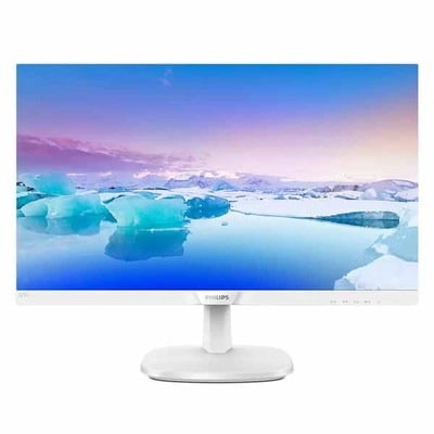 日本フィリップス 21.5型ワイド液晶ディスプレイ スピーカー付 ホワイト IPSパネル DP付き 5年保証｜223V7QJAW/11|19〜21インチ液晶モニタ|液晶モニタ