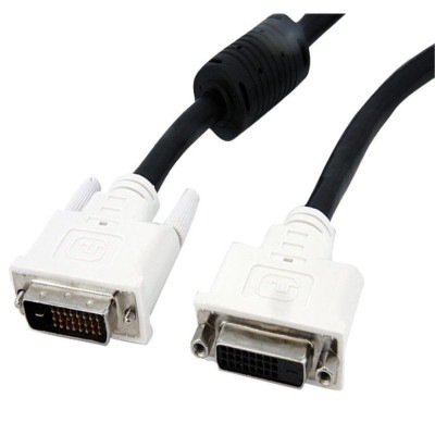 StarTech DVI-Dデュアルリンク モニタ延長ケーブル 2m DVI-D(25ピン)-DVI-D(25ピン)オス-メス 2560x1600｜DVIDDMF2M|映像・音響系|ケーブル/コネクタ