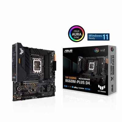 ASUS TUF GAMING B660M-PLUS D4 インテル B660 (LGA1700) mATXマザーボード｜TUF/GAMING/B660M-PLUS/D4|LGA1700(Intel)