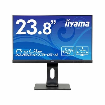 iiyama 23.8型液晶ディスプレイ ProLite (1920 x 1080/D-SUB、HDMI、DisplayPort/ブラック/スピーカ:あり/フルHD/IPS方式/昇降/回転)｜XUB2