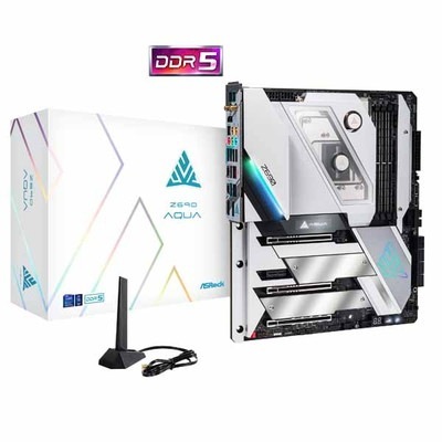 ASRock Z690 AQUA モノブロック型水冷ブロック採用 E-ATXマザーボード|LGA1700(Intel)|マザーボード