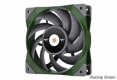 【アウトレット特価・新品】Thermaltake TOUGHFAN 12 Racing Green 高静圧PWMファン 120mm グリーン｜CL-F117-PL12RG-A|ケースファン|クーラー/
