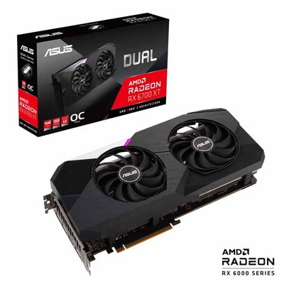 ASUS Dual Radeon RX 6700 XT OC Edition 12GB GDDR6 Radeon RX6700XT搭載 2連ファン採用グラフィックボードオーバークロック版｜DUAL-R