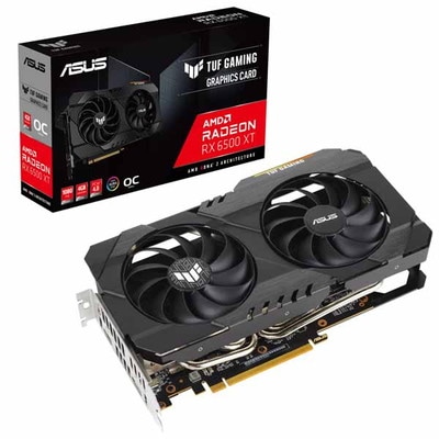 ASUS TUF Gaming Radeon RX 6500 XT OC Edition 4GB GDDR6 Radeon RX6500搭載 2連採用グラフィックボードオーバークロック版｜TUF-RX