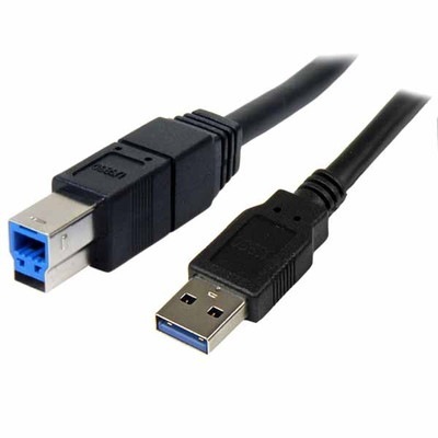 StarTech SuperSpeed USB 3.0ケーブル(A-B)3m オス/オス｜USB3SAB3MBK|USBケーブル|ケーブル/コネクタ/変換・延長アダプタ