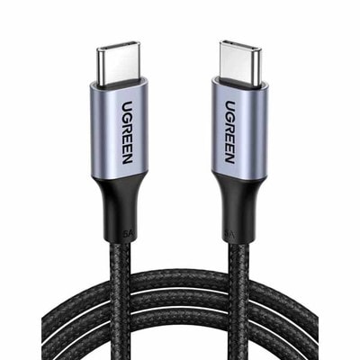 UGREEN USB-C (オス) To USB-C (オス) 5A 急速充電ケーブル ナイロン編み 1m｜70427|USBケーブル|ケーブル/コネクタ/変換・延長アダプタ