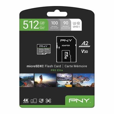 PNY Pro Elite U3 microSD 容量512GB ブラック｜P-SDUX512U3100PRO-GE|SDカード | microSDカード|フラッシュメモリ