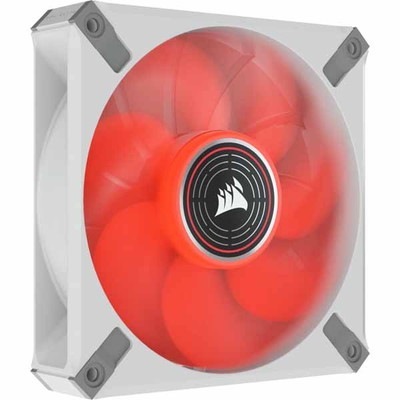 Corsair ML140 LED ELITE White Frame -Red LED- レッドLED搭載 PWMファンホワイト｜CO-9050129-WW|ケースファン|クーラー/ヒートシンク/冷
