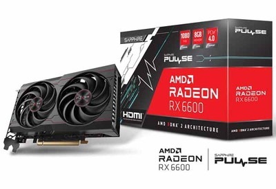 【アウトレット特価・新品】Sapphire PULSE Radeon RX 6600 8GB GDDR6 グラフィックボード｜SAP-PULSERX6600-8GB/11310-01-20G|AMD|