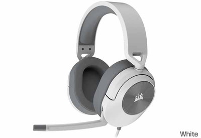 Corsair HS55 Stereo White 軽量ゲーミングヘッドセット ホワイト｜CA-9011261-AP|ヘッドセット|オーディオ/スピーカー/ヘッドホン/マイク